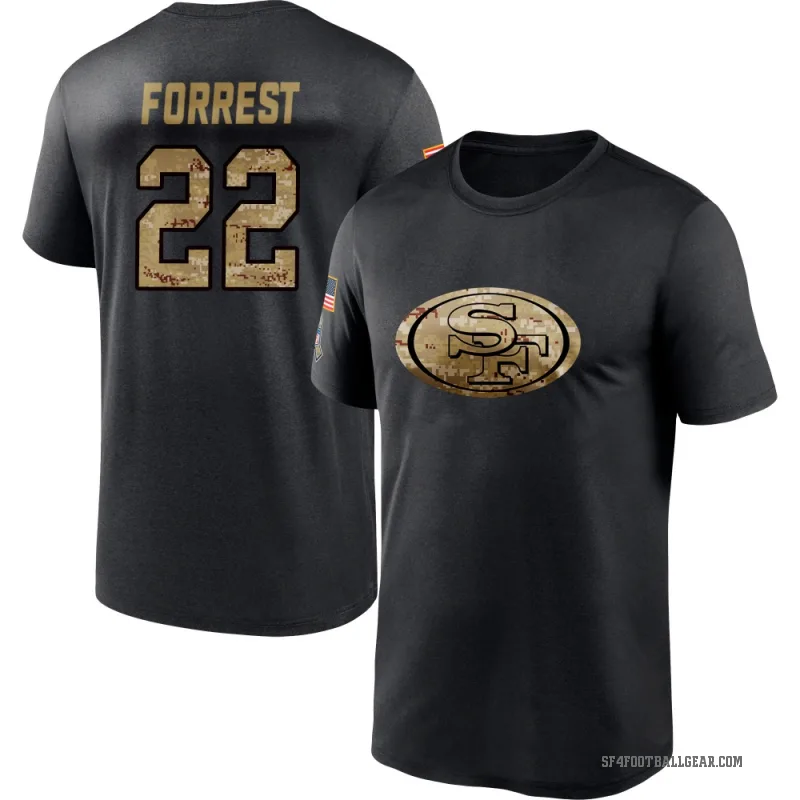 Darrick Forrest Youth Black San Francisco 49ers 2020 Salute To Service Performance T-Shirt