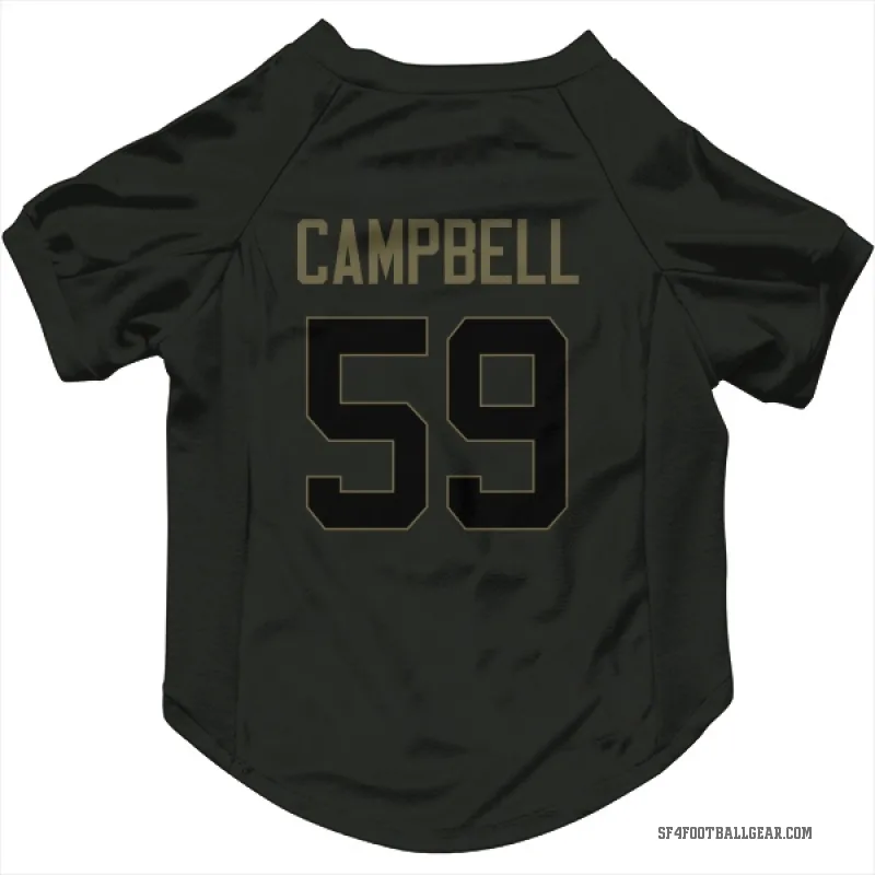 De'Vondre Campbell  Black San Francisco 49ers  Service Cat & Dog Pet Jersey