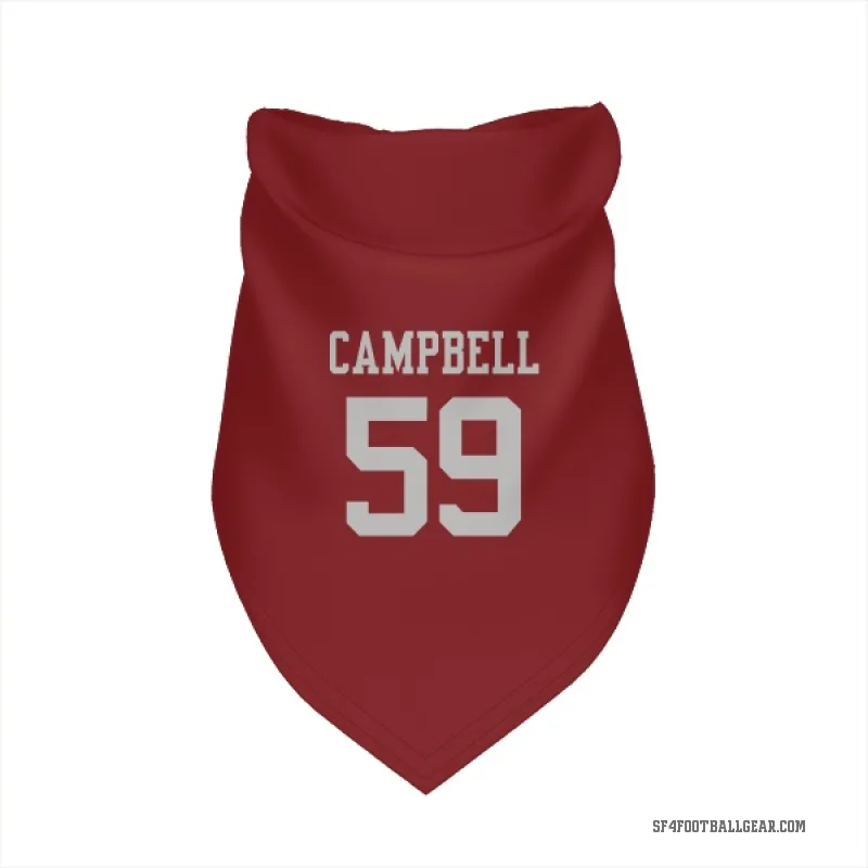 De'Vondre Campbell  Scarlet San Francisco 49ers  Cat & Dog Pet Bandana