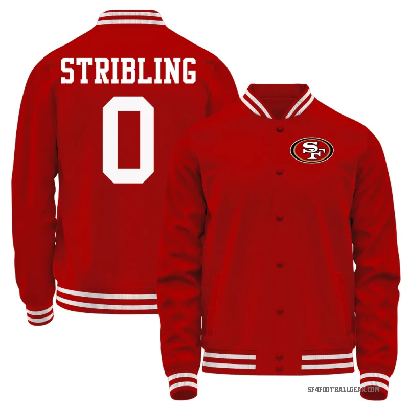 De'Zhaun Stribling Men's Red San Francisco 49ers Full-Snap Jacket