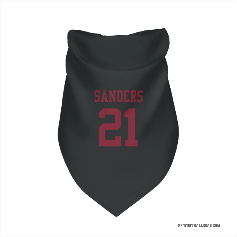 Deion Sanders  Black San Francisco 49ers  Cat & Dog Pet Bandana