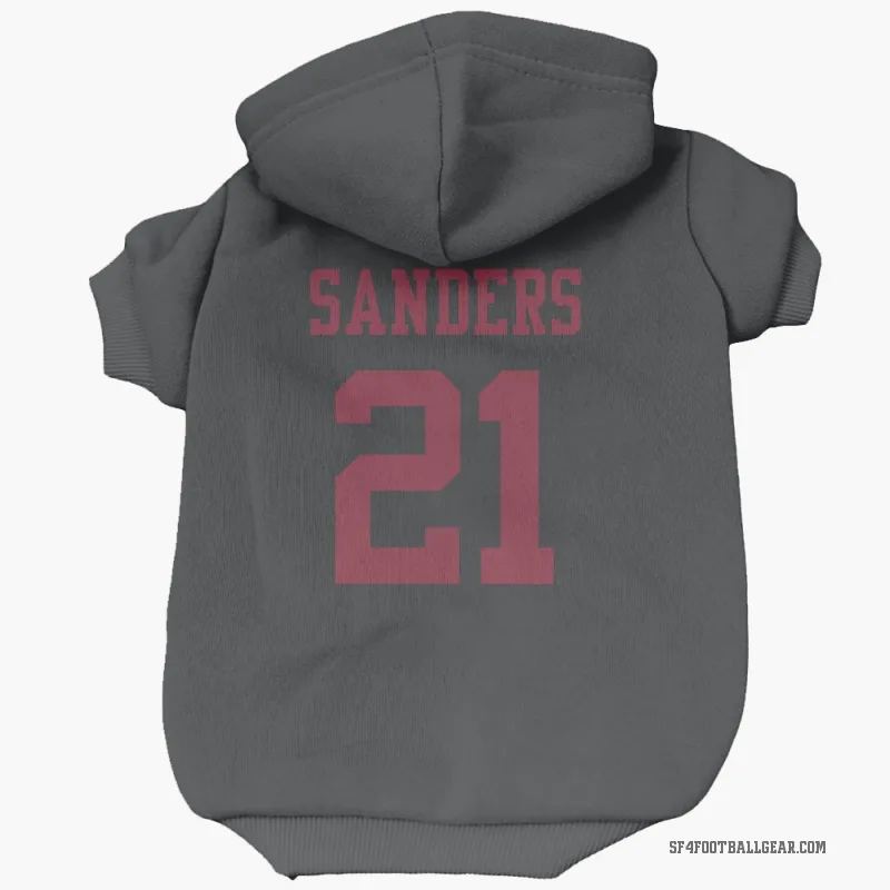 Deion Sanders  Black San Francisco 49ers  Cat & Dog Pet Hoodie