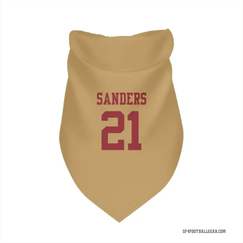 Deion Sanders  Gold San Francisco 49ers  Cat & Dog Pet Bandana