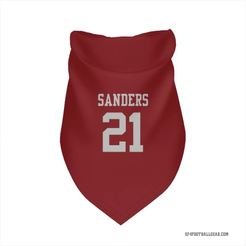 Deion Sanders  Scarlet San Francisco 49ers  Cat & Dog Pet Bandana