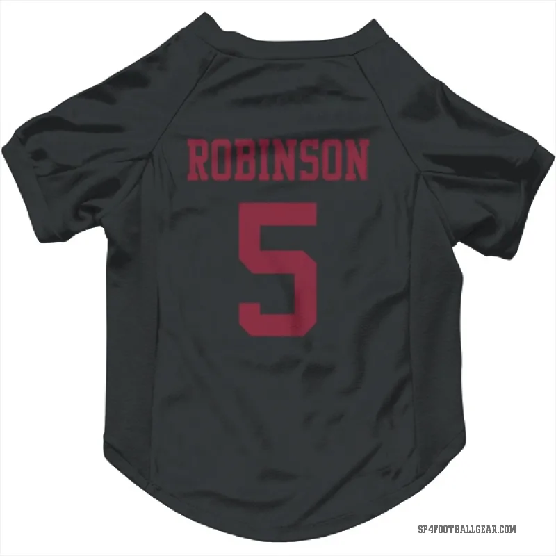 Demarcus Robinson  Black San Francisco 49ers  Cat & Dog Pet Jersey