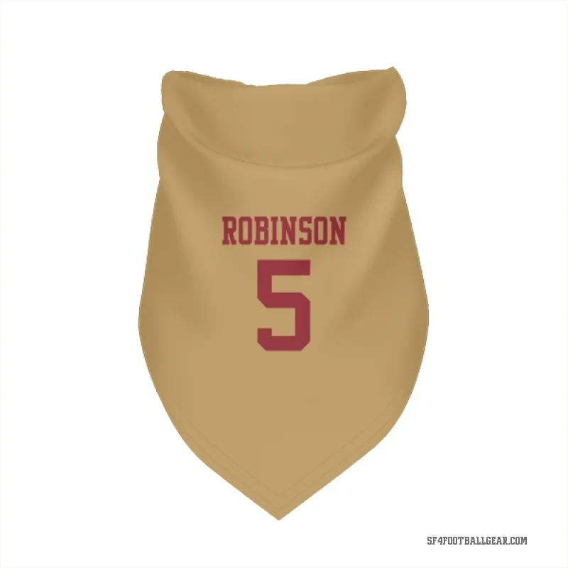Demarcus Robinson  Gold San Francisco 49ers  Cat & Dog Pet Bandana
