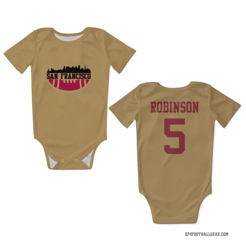 Demarcus Robinson  Gold San Francisco 49ers  Newborn & Infant Bodysuit