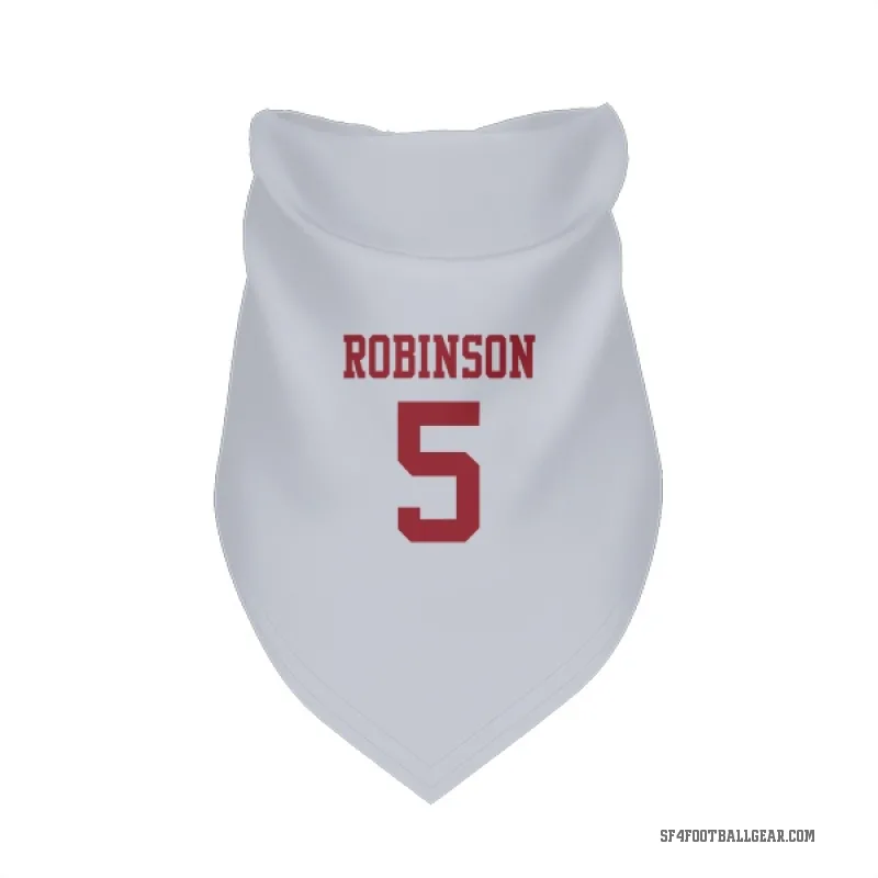 Demarcus Robinson  White San Francisco 49ers  Cat & Dog Pet Bandana