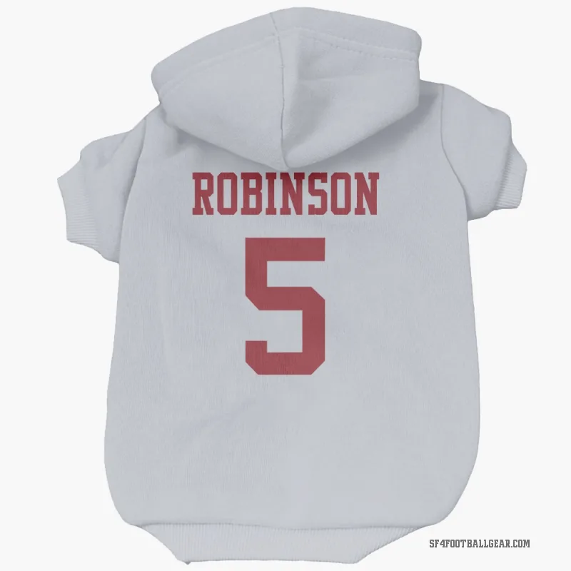 Demarcus Robinson  White San Francisco 49ers  Cat & Dog Pet Hoodie