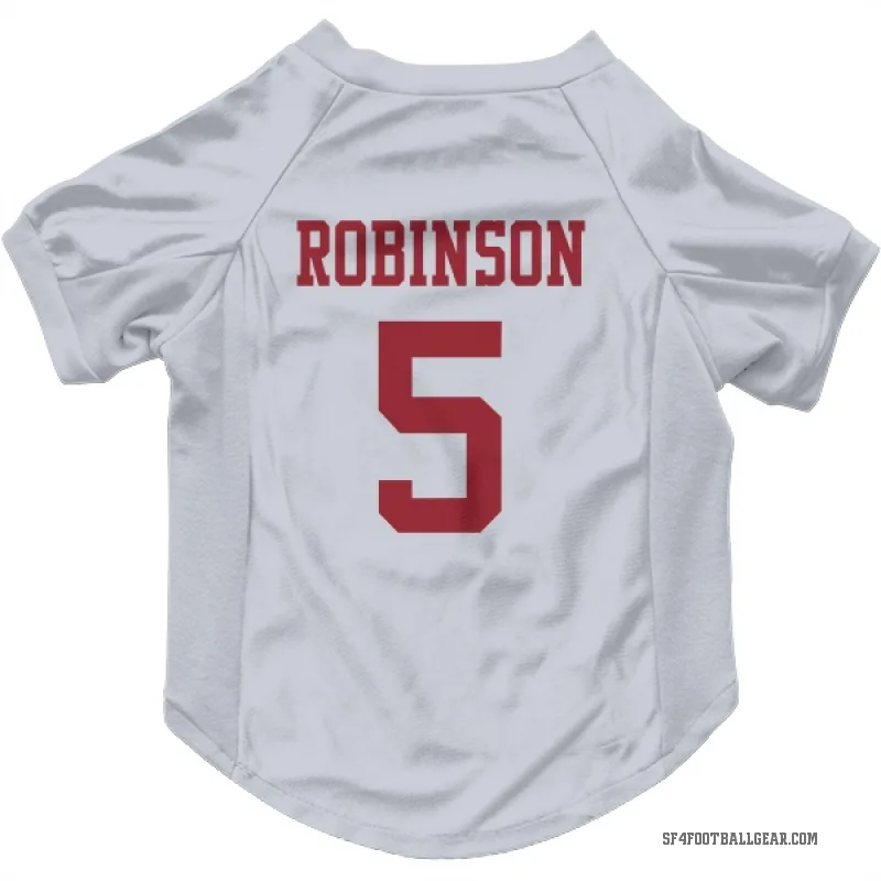 Demarcus Robinson  White San Francisco 49ers  Cat & Dog Pet Jersey