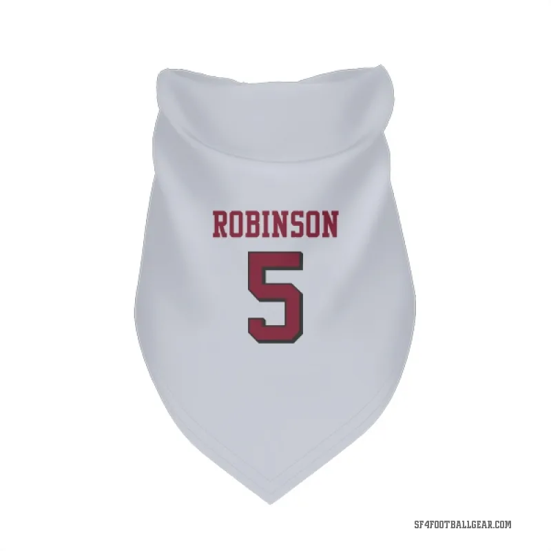 Demarcus Robinson  White San Francisco 49ers  Rush Cat & Dog Pet Bandana