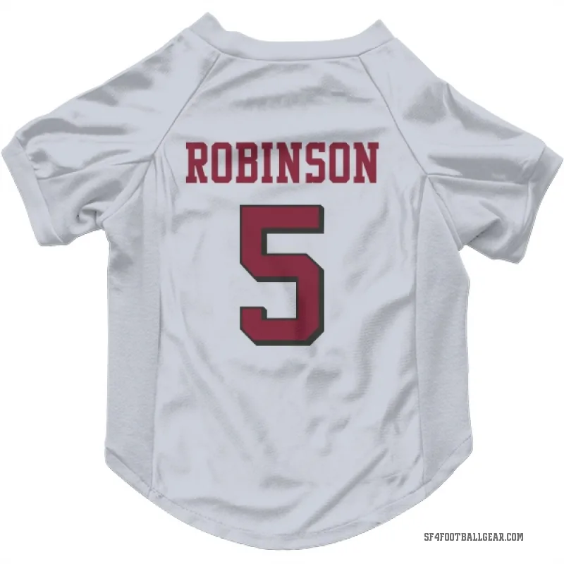 Demarcus Robinson  White San Francisco 49ers  Rush Cat & Dog Pet Jersey