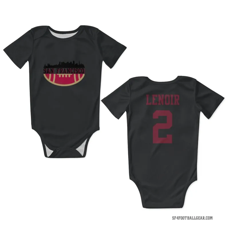 Deommodore Lenoir  Black San Francisco 49ers  Newborn & Infant Bodysuit