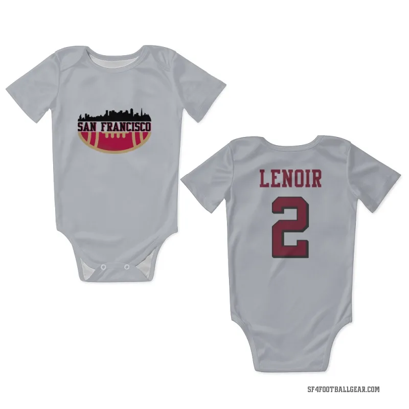 Deommodore Lenoir  White San Francisco 49ers  Rush Newborn & Infant Bodysuit