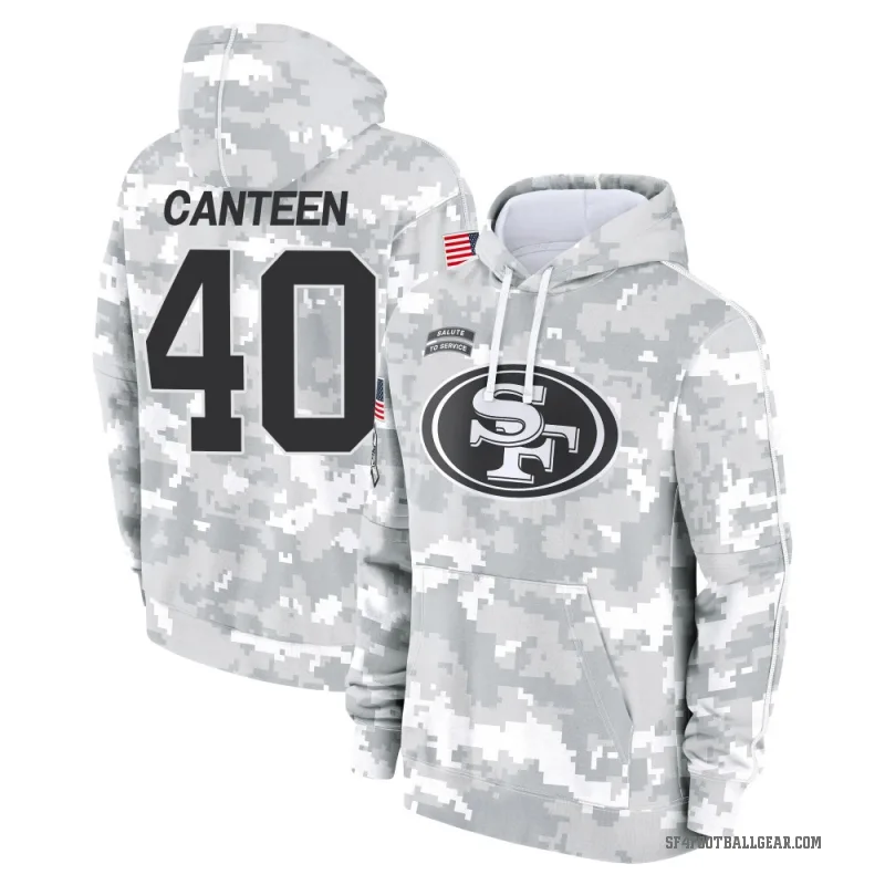 Derrick Canteen Men's Camo San Francisco 49ers Arctic 2024 Salute to Service Club Fleece Pullover Hoodie