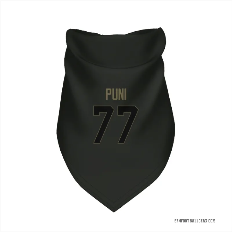 Dominick Puni  Black San Francisco 49ers  Service Cat & Dog Pet Bandana