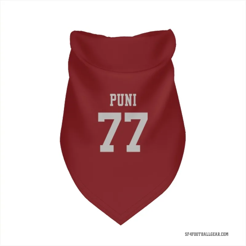Dominick Puni  Scarlet San Francisco 49ers  Cat & Dog Pet Bandana