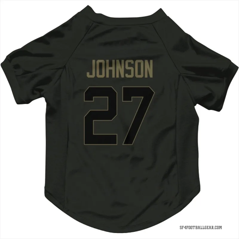 Dontae Johnson  Black San Francisco 49ers  Service Cat & Dog Pet Jersey