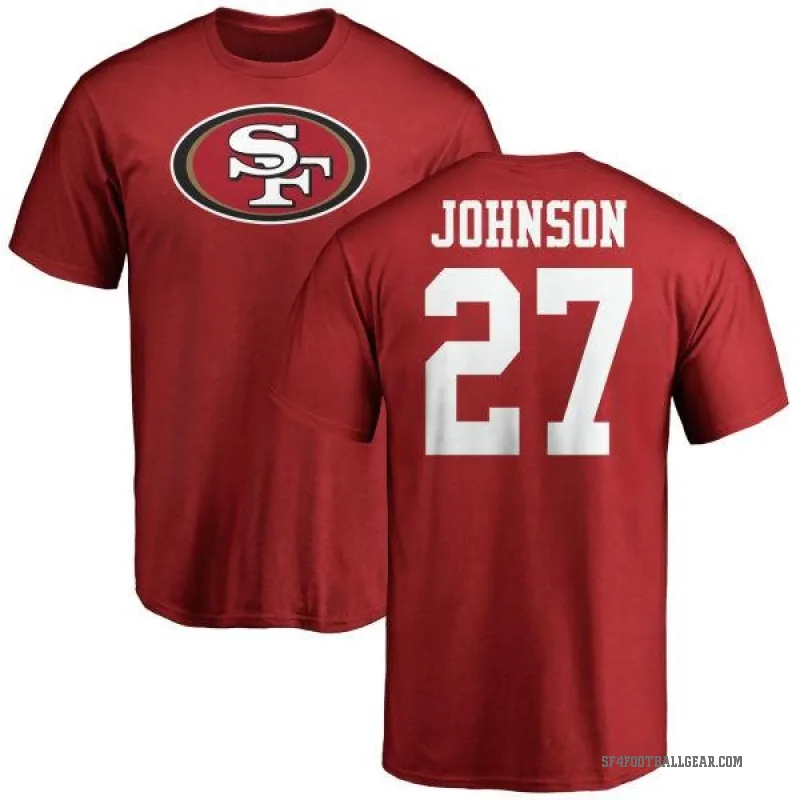 Dontae Johnson Men's Red San Francisco 49ers Logo T-Shirt -