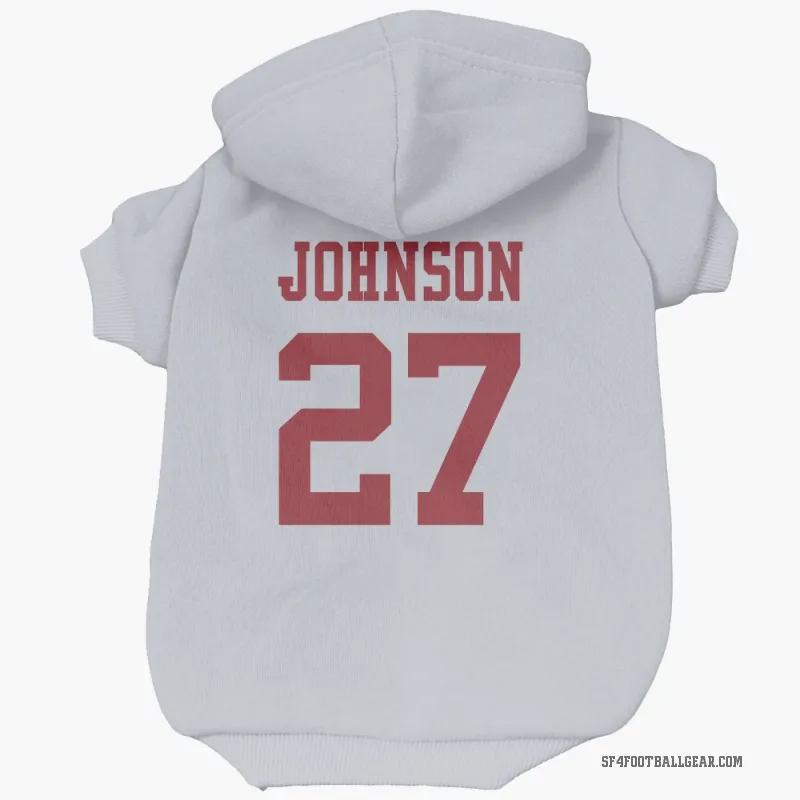 Dontae Johnson  White San Francisco 49ers  Cat & Dog Pet Hoodie