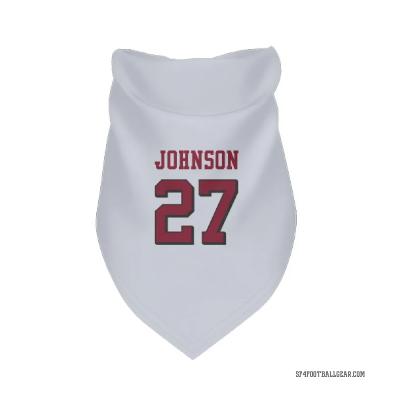 Dontae Johnson  White San Francisco 49ers  Rush Cat & Dog Pet Bandana