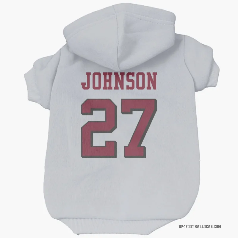 Dontae Johnson  White San Francisco 49ers  Rush Cat & Dog Pet Hoodie