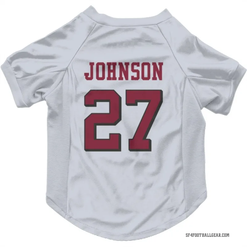 Dontae Johnson  White San Francisco 49ers  Rush Cat & Dog Pet Jersey