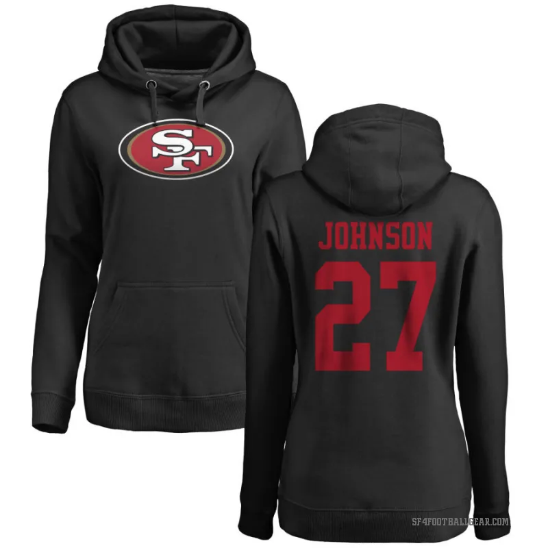 Dontae Johnson Women's Black San Francisco 49ers Pro Line Logo Pullover Hoodie