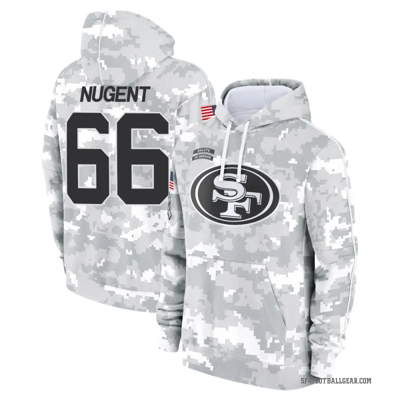 Drake Nugent Youth Camo San Francisco 49ers Arctic 2024 Salute to Service Club Fleece Pullover Hoodie