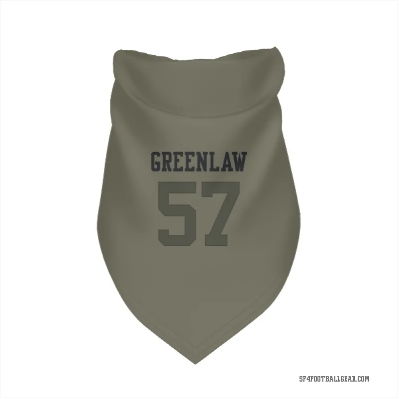 Dre Greenlaw  Olive San Francisco 49ers  Cat & Dog Pet Bandana