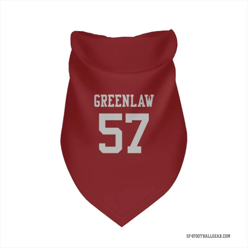 Dre Greenlaw  Scarlet San Francisco 49ers  Cat & Dog Pet Bandana