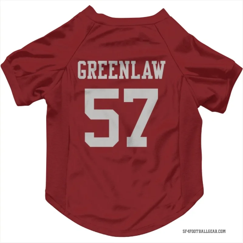 Dre Greenlaw  Scarlet San Francisco 49ers  Cat & Dog Pet Jersey
