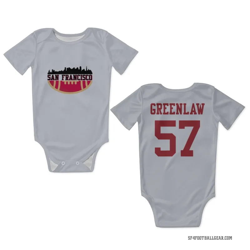 Dre Greenlaw  White San Francisco 49ers  Newborn & Infant Bodysuit
