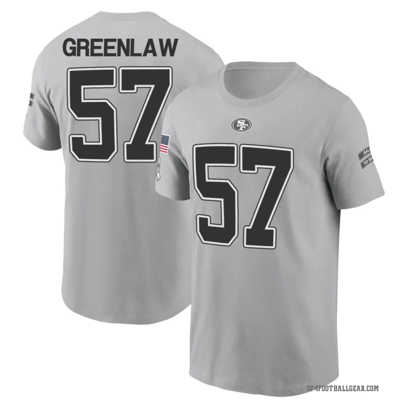 Dre Greenlaw Youth Green San Francisco 49ers Gray 2024 Salute to Service T-Shirt