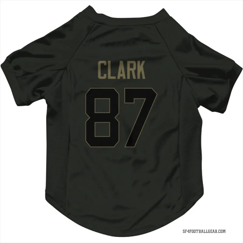 Dwight Clark  Black San Francisco 49ers  Service Cat & Dog Pet Jersey