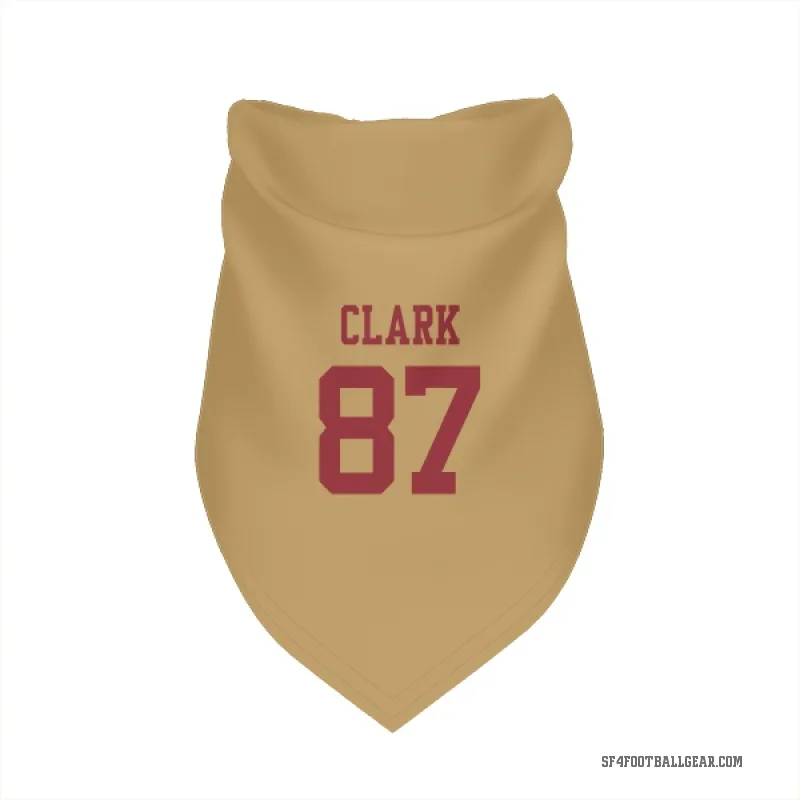 Dwight Clark  Gold San Francisco 49ers  Cat & Dog Pet Bandana