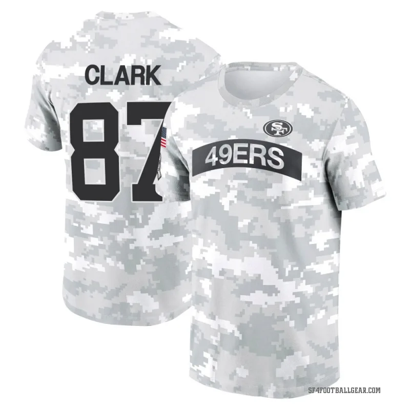 Dwight Clark Men's Camo San Francisco 49ers Arctic 2024 Salute to Service Performance T-Shirt