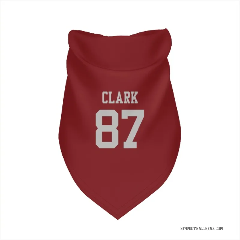 Dwight Clark  Scarlet San Francisco 49ers  Cat & Dog Pet Bandana