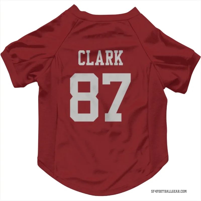 Dwight Clark  Scarlet San Francisco 49ers  Cat & Dog Pet Jersey