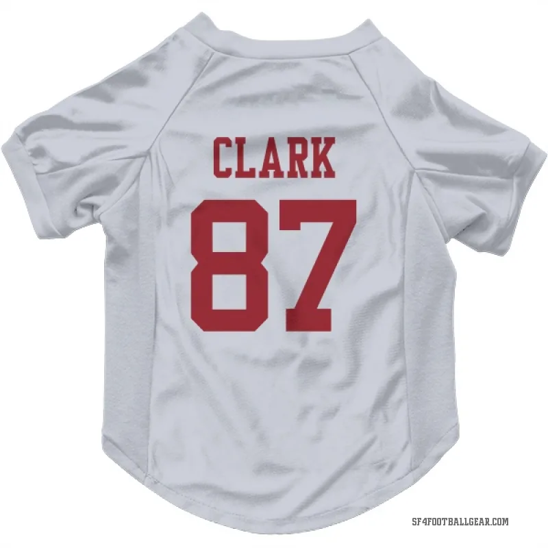 Dwight Clark  White San Francisco 49ers  Cat & Dog Pet Jersey
