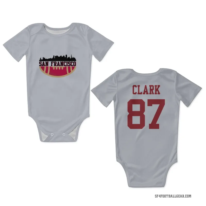 Dwight Clark  White San Francisco 49ers  Newborn & Infant Bodysuit