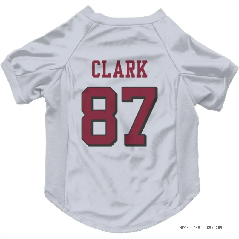Dwight Clark  White San Francisco 49ers  Rush Cat & Dog Pet Jersey