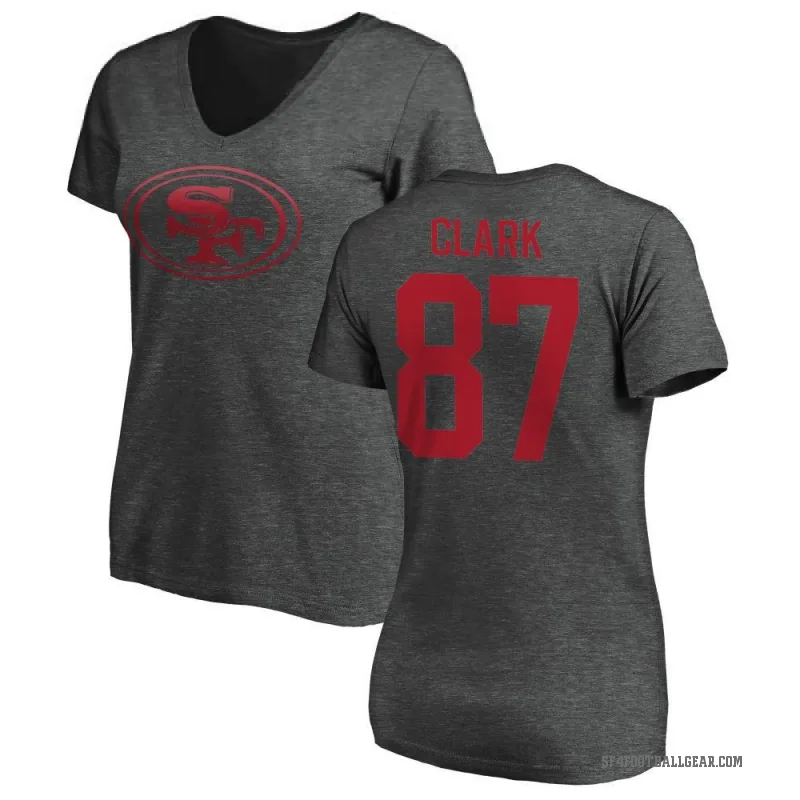 Dwight Clark Women's Ash San Francisco 49ers One Color T-Shirt -
