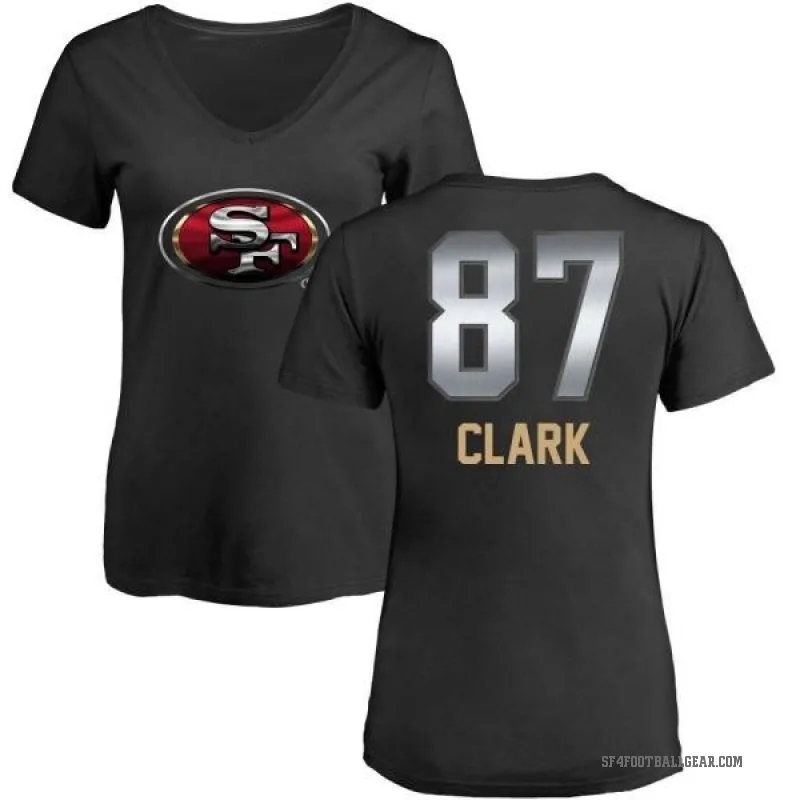 Dwight Clark Women's Black San Francisco 49ers Midnight Mascot T-Shirt -