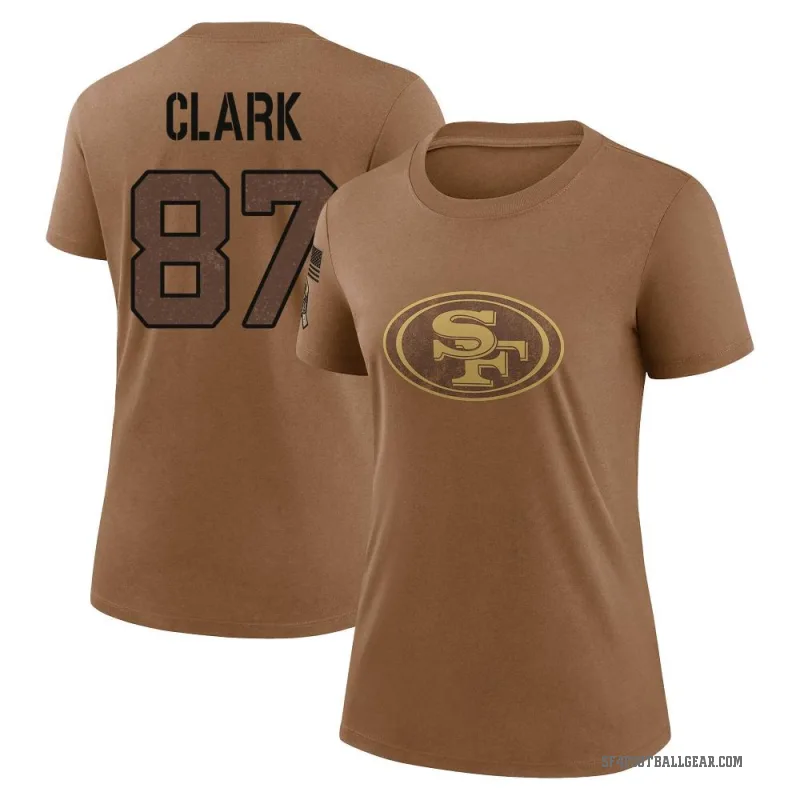 Dwight Clark Women's Brown San Francisco 49ers 2023 Salute To Service Performance T-Shirt