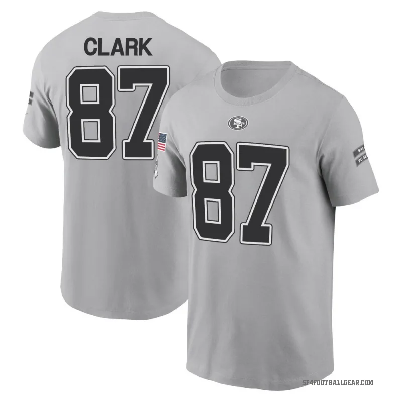 Dwight Clark Youth Gray San Francisco 49ers 2024 Salute to Service T-Shirt