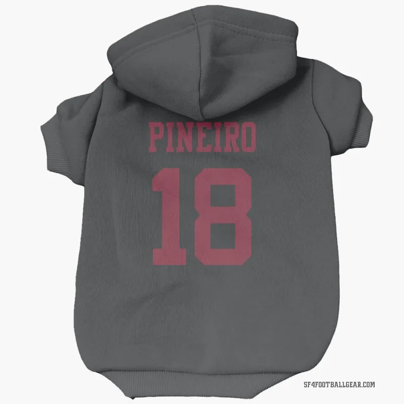 Eddy Pineiro  Black San Francisco 49ers  Cat & Dog Pet Hoodie
