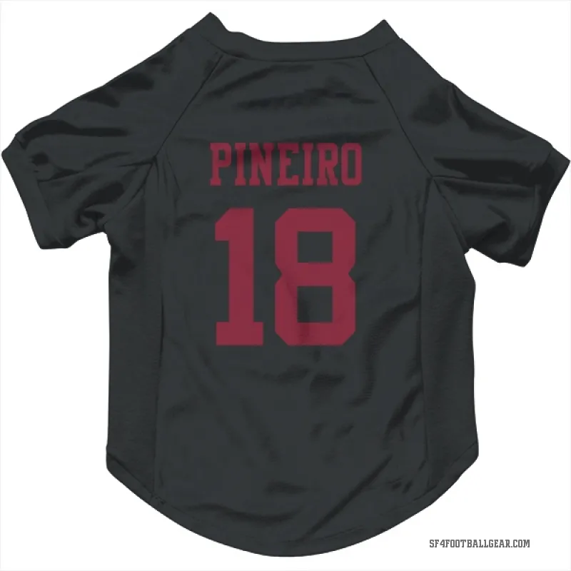 Eddy Pineiro  Black San Francisco 49ers  Cat & Dog Pet Jersey