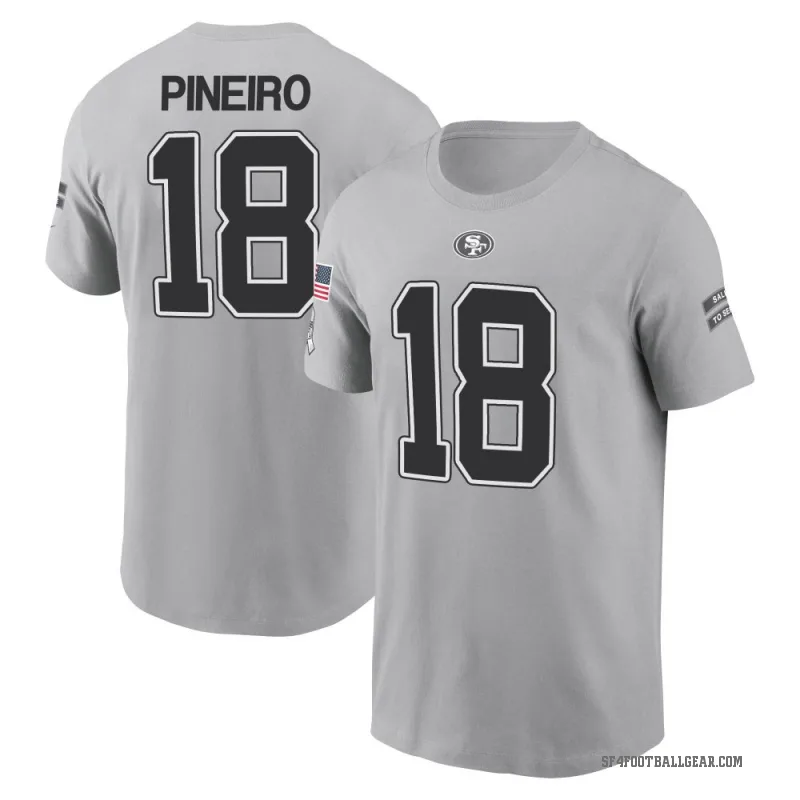 Eddy Pineiro Men's Gray San Francisco 49ers 2024 Salute to Service T-Shirt
