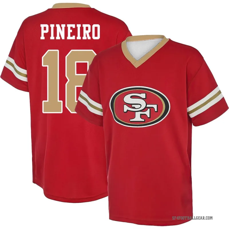 Eddy Pineiro Men's Red San Francisco 49ers Game Day V-Neck T-Shirt